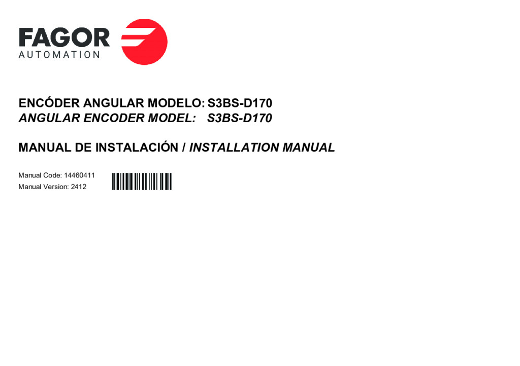 S3-D170 absolute angular encoder – SSI (Siemens) protocol