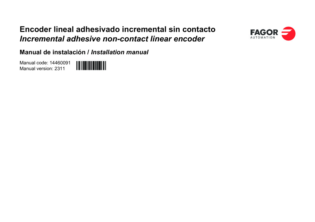Non-contact incremental open linear encoder-Adhesive strip