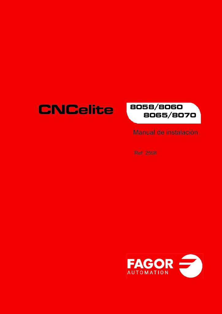 CNCelite 8058/8060/8065/8070 Installation manual.