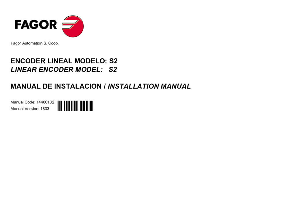 Portada: S2 model incremental linear encoder