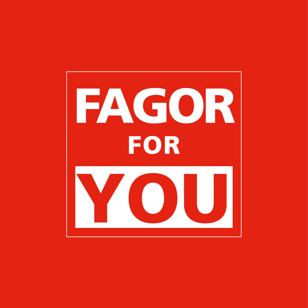 fagor for you logo fondo rojo